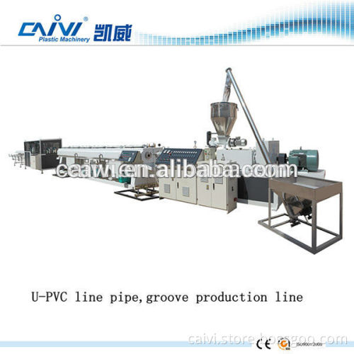 2016 Caivi Brand U-PVC line Pipe Groove Production Line